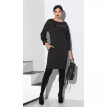 Платье Lissana-4130 В цвете: Черный; Размеры: 50,46,48