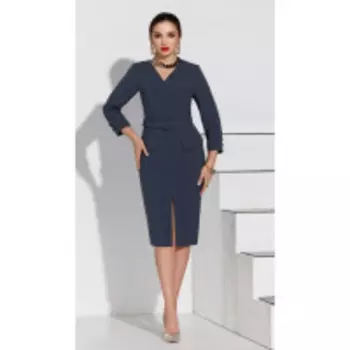 Платье Lissana-4245 В цвете: Серый, Фиолетовый; Размеры: 50,52,48