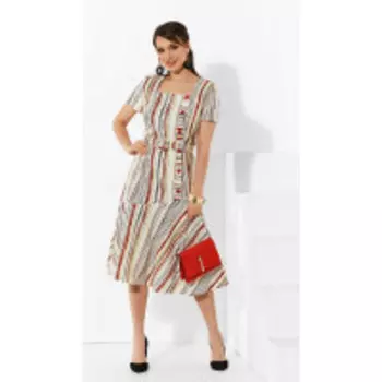 Платье Lissana-4293 В цвете: Бежевый; Размеры: 50,52,54