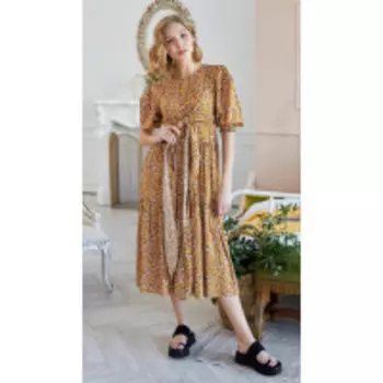 Платье LOKKA-791 В цвете: Оранжевый; Размеры: 46,48,44,42