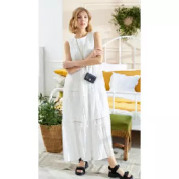 Платье LOKKA-805 В цвете: Белый; Размеры: 50,46,48,44