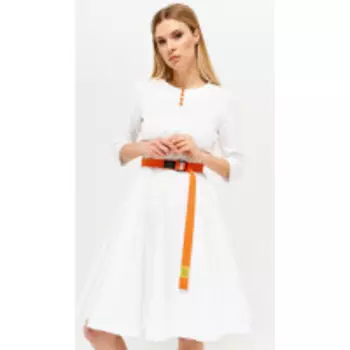 Платье Люше-2570 В цвете: Белый; Размеры: 50,52,46,48,54