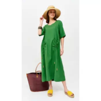 Платье Люше-2631 В цвете: Зеленый; Размеры: 56,58,60,62,50,52,48,54