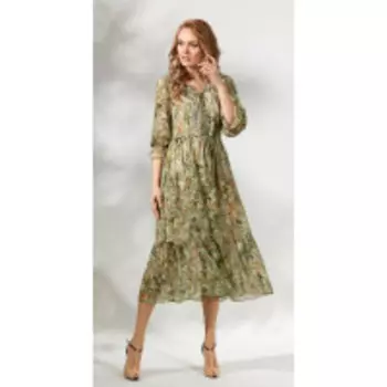 Платье Магия Моды-1708 В цвете: Зеленый; Размеры: 50,46,48