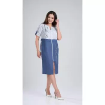 Платье Mali-420-067 В цвете: Синий; Размеры: 56,58,60,52,54