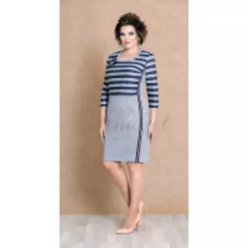 Платье Mira Fashion-4481 В цвете: Серый; Размеры: 56,50,52,54