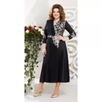 Платье Mira Fashion-4771 В цвете: Черный; Размеры: 56,50,52,54
