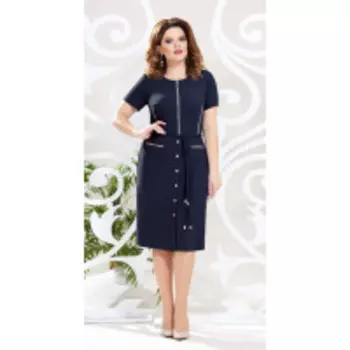 Платье Mira Fashion-4787-3 В цвете: Синий; Размеры: 56,50,52