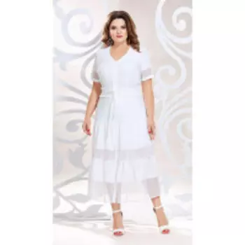 Платье Mira Fashion-4796-2 В цвете: Белый; Размеры: 50,52,54