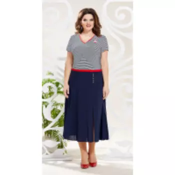 Платье Mira Fashion-4799 В цвете: Синий; Размеры: 56,50,52,54