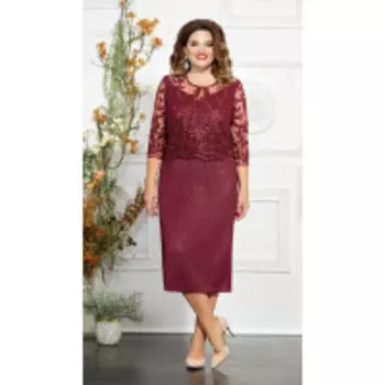 Платье Mira Fashion-4841-2 В цвете: Красный; Размеры: 56,50,52,54