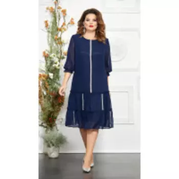 Платье Mira Fashion-4865 В цвете: Синий; Размеры: 58,60
