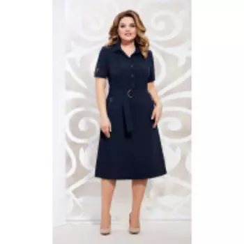 Платье Mira Fashion-4909 В цвете: Синий; Размеры: 56,52