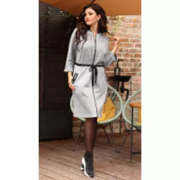 Платье Мода-Юрс-2590 В цвете: Серый; Размеры: 52