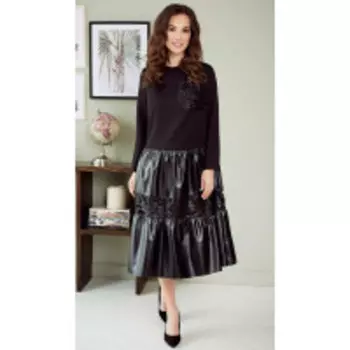 Платье Мода-Юрс-2652 В цвете: Черный; Размеры: 50,52,54