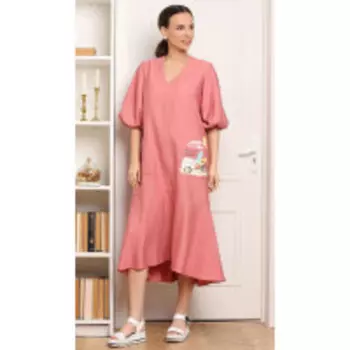 Платье Мода-Юрс-2666 В цвете: Красный; Размеры: 50,52,48