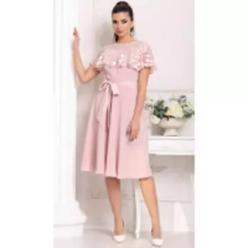 Платье Мода-Юрс-2693 В цвете: Розовый; Размеры: 50,46,48