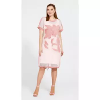 Платье Мублиз-537/1 В цвете: Розовый; Размеры: 50,52,48