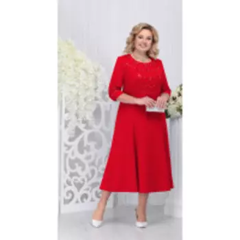 Платье Ninele-2210/2 В цвете: Красный; Размеры: 56,58,60,62,64