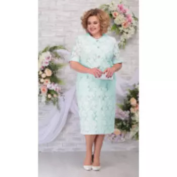 Платье Ninele-2260/3 В цвете: Зеленый; Размеры: 56,58,60,62,54