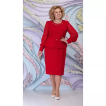 Платье Ninele-2265/2 В цвете: Красный; Размеры: 56,58,60,62,54