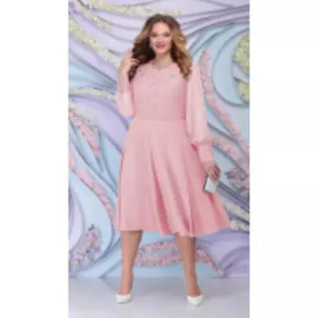 Платье Ninele-2269/3 В цвете: Розовый; Размеры: 56,58,60,62,54