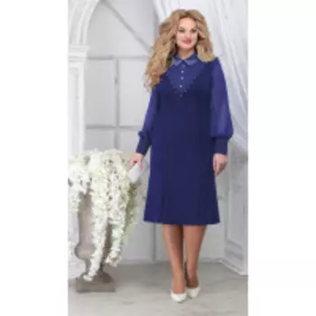 Платье Ninele-2280/6 В цвете: Синий; Размеры: 56,58,60,62,50,52,48,54