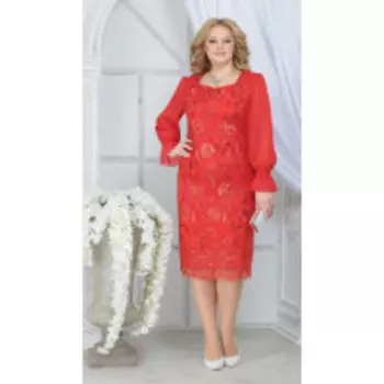 Платье Ninele-2289 В цвете: Красный; Размеры: 56,58,60,52,54