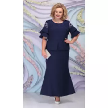 Платье Ninele-3100/3 В цвете: Синий; Размеры: 56,58,60,62,54