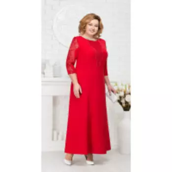 Платье Ninele-5682/1 В цвете: Красный; Размеры: 56,58,60,62,54
