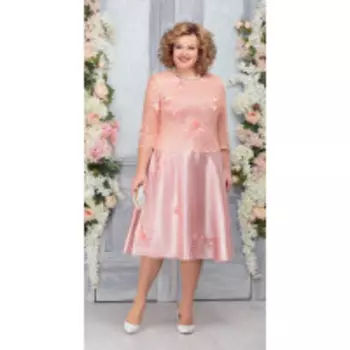 Платье Ninele-5746/3 В цвете: Розовый; Размеры: 56,58,60,62,64,66,50,52,54