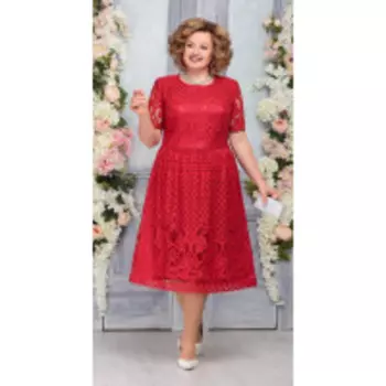 Платье Ninele-5759/1 В цвете: Красный; Размеры: 56,58,60,50,52,46,48,54