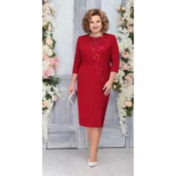 Платье Ninele-5762/2 В цвете: Красный; Размеры: 56,58,60,62,54