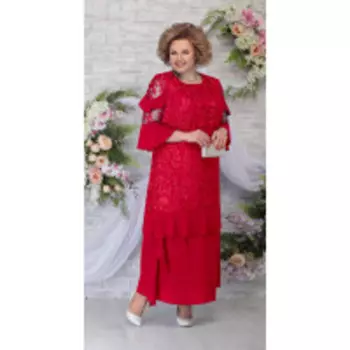Платье Ninele-5781/2 В цвете: Красный; Размеры: 56,58,60,62,54