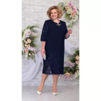 Платье Ninele-5786/3 В цвете: Синий; Размеры: 56,58,60,62,54
