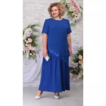 Платье Ninele-5789/4 В цвете: Синий; Размеры: 58,60,62,64,66
