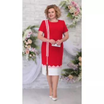 Платье Ninele-5790/2 В цвете: Красный; Размеры: 56,58,60,52,54