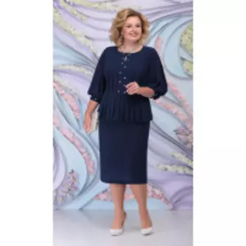 Платье Ninele-5802/3 В цвете: Синий; Размеры: 56,58,60,52,54
