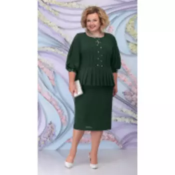 Платье Ninele-5802 В цвете: Зеленый; Размеры: 56,58,60,52,54