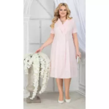 Платье Ninele-5824/3 В цвете: Розовый; Размеры: 56,58,60,62,50,52,48,54