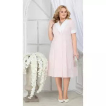 Платье Ninele-5824 В цвете: Розовый; Размеры: 56,58,60,62,50,52,48,54