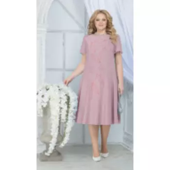 Платье Ninele-5837/2 В цвете: Розовый; Размеры: 56,58,60,62,64,66,52,54
