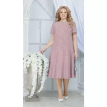 Платье Ninele-5837/5 В цвете: Розовый; Размеры: 56,58,60,62,64,66,52,54