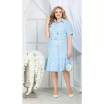 Платье Ninele-5838 В цвете: Голубой; Размеры: 50,52,48,54