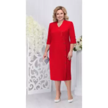 Платье Ninele-7244/2 В цвете: Красный; Размеры: 56,58,60,62,54