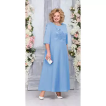 Платье Ninele-7263/3 В цвете: Голубой; Размеры: 58,60,62,64,66