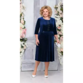 Платье Ninele-7265/3 В цвете: Синий; Размеры: 56,58,60,62,54