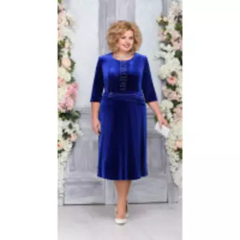 Платье Ninele-7265/4 В цвете: Синий; Размеры: 56,58,60,62,54