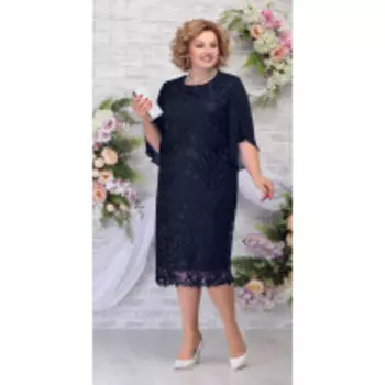 Платье Ninele-7289/3 В цвете: Синий; Размеры: 58,60,62,64,66