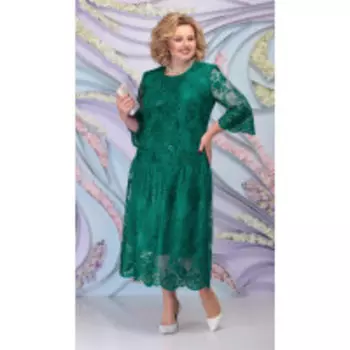 Платье Ninele-7293/1 В цвете: Зеленый; Размеры: 56,58,60,62,54